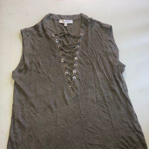 IRO Lace-Up Tank Top
